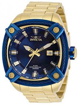 Invicta Men's Bolt Quartz Watch with Stainless Steel Strap, Gold, 24 (Model: 31354)