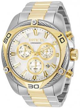 Invicta Men's Bolt Quartz Watch with Stainless Steel Strap, Two Tone, 50 (Model: 31319)