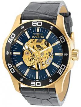 Invicta Specialty Men 45mm Stainless Steel Gold Gold dial Mechanical, 30772
