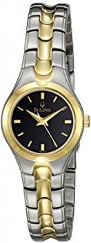 Bulova Women's 98L136 Bracelet Black Dial Watch