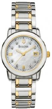 Bulova Women's 98P112 Diamond Accented Dial Two-Tone Bracelet Watch