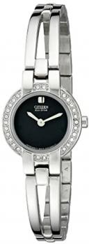 Citizen Women's Eco-Drive Stainelss Steel Bangle Watch with Crystal Accent, EW9990-54E