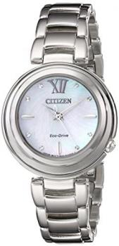 Citizen Eco-Drive Women's EM0330-55D Citizen L Sunrise Analog Display Silver Watch