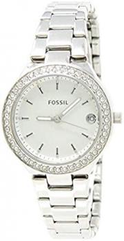 Fossil Women's Blane Quartz Watch with Stainless-Steel Strap, Silver, 15.6 (Model: ES4336SET)