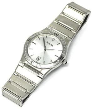 Bulova Men's 96E100 Diamond Case Calendar Watch