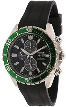 Citizen Men's Promaster Diver CA0715-03E Green Polyurethane Japanese Automatic Diving Watch