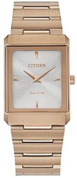 Citizen Eco-Drive Small Stiletto Rose Gold-Tone Watch EG6013-56A