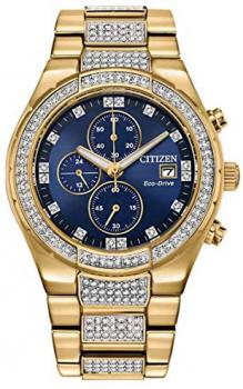 Citizen CA0752-58L Men's Crystal Blue Dial Bracelet Chrono Watch