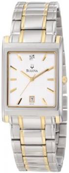 Bulova Men's 98D005 Diamond Dial Calendar Watch