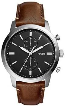 Fossil Men's FS5280 Townsman 44mm Chronograph Brown Watch