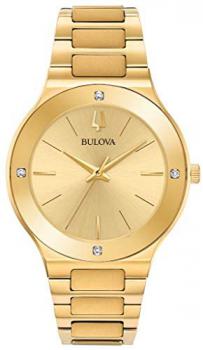 Men's Bulova Futuro Gold-Tone Diamond Accent Watch 97E100