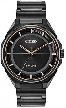 Citizen Men's Drive Quartz Stainless Steel Strap, Black, 22 Casual Watch (Model: BJ6535-51E)