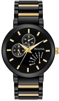 Bulova Men's 45mm Modern Black IP Stainless Steel Bracelet Watch
