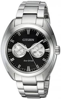 Citizen Men's Dress Japanese-Quartz Watch with Stainless-Steel Strap, Silver, 22 (Model: BU4010-56E)