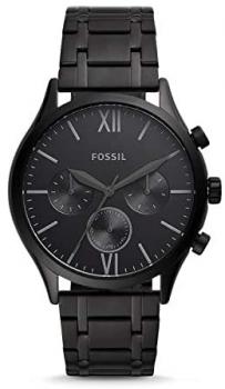Fossil Fenmore Midsize Multifunction Black Stainless Steel Watch BQ2365