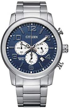 Citizen Men's Quartz Stainless Steel Strap, Silver, 22 Casual Watch (Model: AN8050-51M)