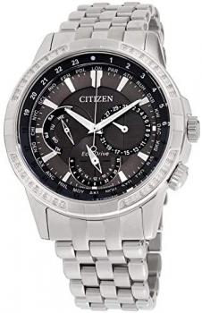 Citizen Calendrier Grey Dial Stainless Steel Men's Watch BU2080-51H