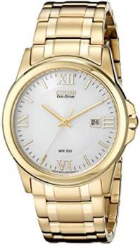 Citizen Men's Eco-Drive Stainless Steel Watch with Date, BM7262-57A