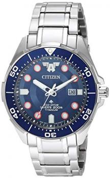 Citizen Men's Eco-Drive Quartz Watch with Titanium Strap, Silver, 22 (Model: BN0208-54W)