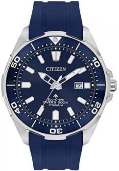 Citizen Eco-Drive BN0201-02M Mens Blue Polyurethane Band Blue Quartz Dial Watch