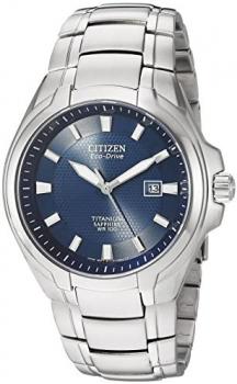 Citizen Men's Eco-Drive Titanium Watch with Date, BM7170-53L