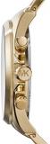 Michael Kors Gage Chronograph Black Dial Gold-Tone Mens Watch MK8361