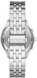 Michael Kors Men's Sutter Quartz Watch with Stainless Steel Strap, Silver, 20 (Model: MK8723)