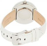 Michael Kors Women's Courtney Stainless Steel Analog-Quartz Watch with Leather Calfskin Strap, White, 18 (Model: MK2716)
