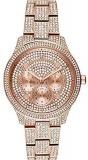 Michael Kors Women's Runway Quartz Watch with Stainless-Steel-Plated Strap, Rose Gold, 18 (Model: MK6628)