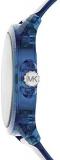 Michael Kors Wren Stainless Steel Multifunction Watch with Silicone Strap