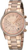 Michael Kors Women's Ritz Analog-Quartz Watch with Stainless-Steel-Plated Strap,...