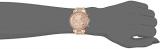 Michael Kors Women's Ritz Analog-Quartz Watch with Stainless-Steel-Plated Strap, Rose Gold, 18 (Model: MK6598)