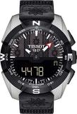 Tissot T-Touch Perpetual Alarm World Time Chronograph Quartz Analog-Digital Black Dial Watch T091.420.46.051.02