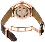 Tissot Powermatic Mens Rose Tone Brown Leather Watch T0064073603300