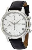Tissot Carson White Dial SS Leather Automatic Men's Watch T0854271601300