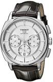 Tissot Men's 'T Lord' Silver Dial Brown Leather Strap Chronograph Automatic Watch T059.527.16.031.00