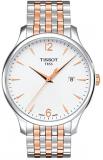 Tissot T063.610.22.037.01 Men's Watch Tradition Silver/Rose Gold 42mm Stainless Steel