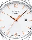 Tissot T063.610.22.037.01 Men's Watch Tradition Silver/Rose Gold 42mm Stainless Steel