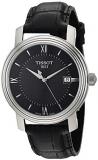 Tissot Men's Stainless Steel Swiss-Quartz Watch with Leather Strap, Black, 20 (Model: T0974101605800)