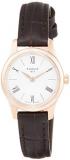 Tissot Tradition Thin White Dial Ladies Leather Watch T0630093601800