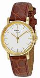 Tissot Ladies T1092103603100 White Dial Leather Strap Watch