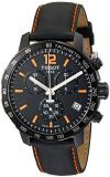 Tissot Men's T0954173605700 Quickster Chronograph Analog-Display Swiss Quartz Black Watch