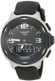 Tissot Men's T0814209705701 T-Race Black Dial Rubber Strap Watch