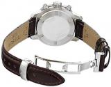 Tissot Women's PRC 200 Stainless Steel Swiss-Quartz Watch with Leather Calfskin Strap, Brown, 16 (Model: T0552171603301)