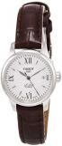 Tissot Le Locle Automatic Silver Dial Brown Leather Ladies Watch T41.1.113.77