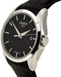Tissot Couturier Leather Date Strap Black Dial Men's Watch #T035.410.16.051.00