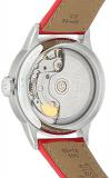 Tissot Women's 'T-Classic' Swiss Stainless Steel and Leather Automatic Watch, Color:Red (Model: T0992071611800)