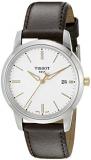 Tissot Men's T0334102601101 T-Classic Stainless Steel Watch With Brown Leather Band