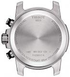 Tissot Men's Stainless Steel Swiss Quartz Watch with Leather Strap, Brown (Model: T1256171605101)