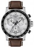 Tissot Men's Stainless Steel Swiss Quartz Watch with Leather Strap, Brown (Model...